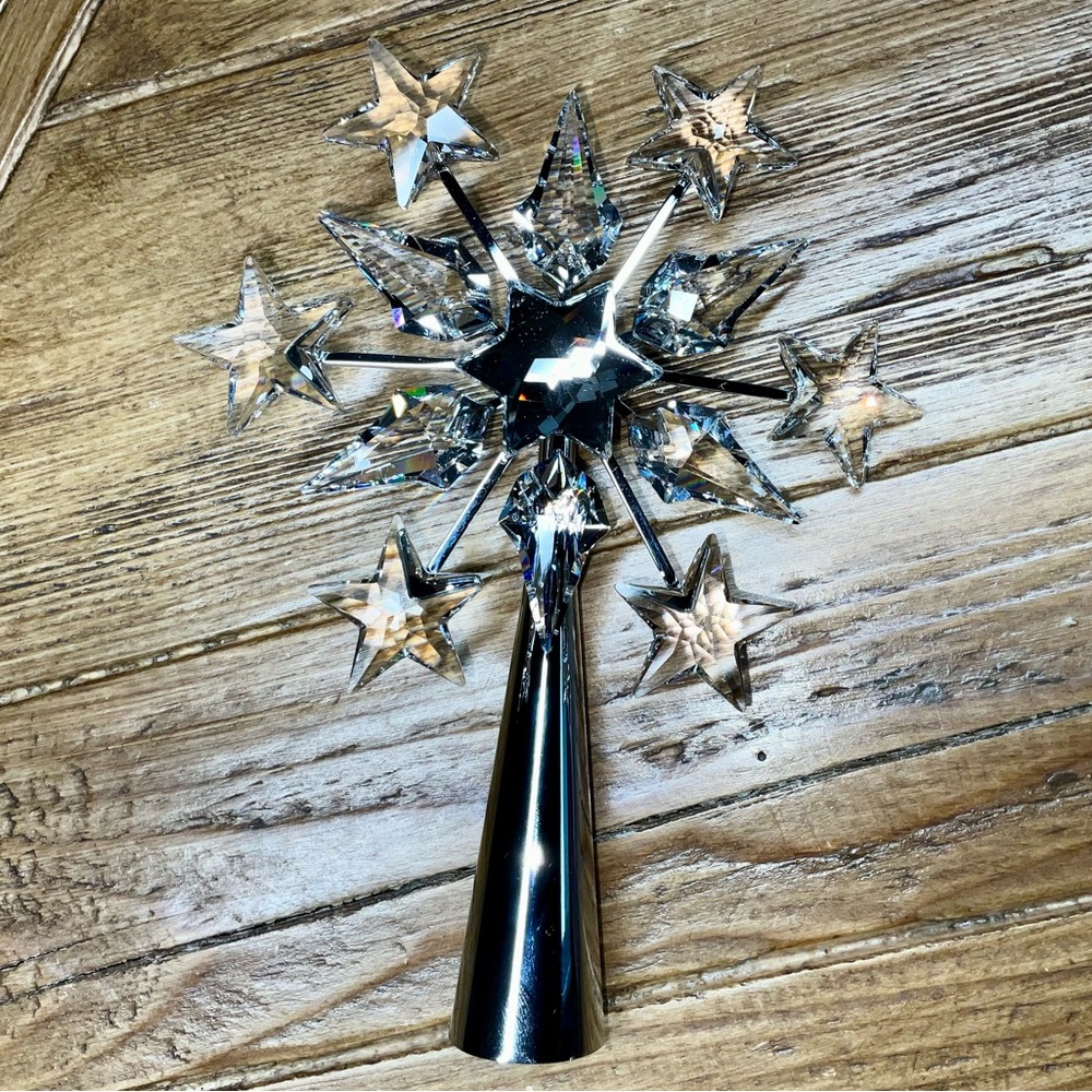 Swarovski crystal retired tree topper - beautiful condition / no box or stand